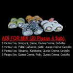 ADI FOR MIX (20 PIEZAS MIXTAS 4 SABORES)