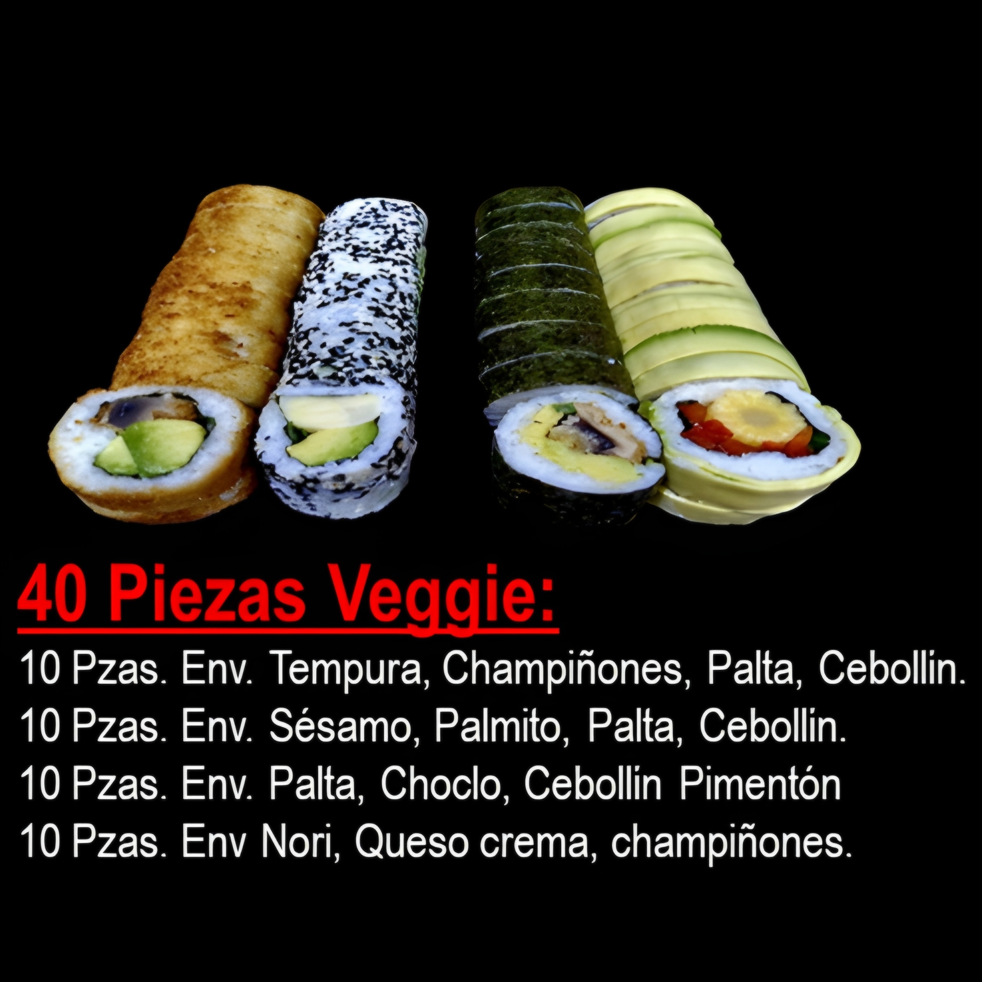 318619 40 PIEZAS VEGGIE - Imagen 1